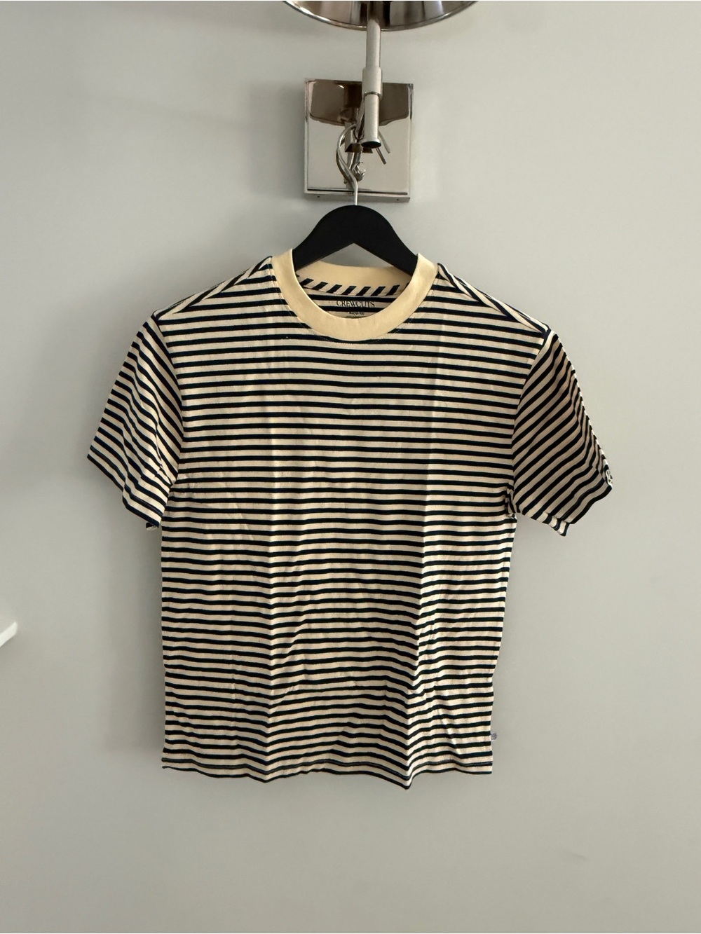 Crewcuts Navy & Cream Striped Crewneck Tee